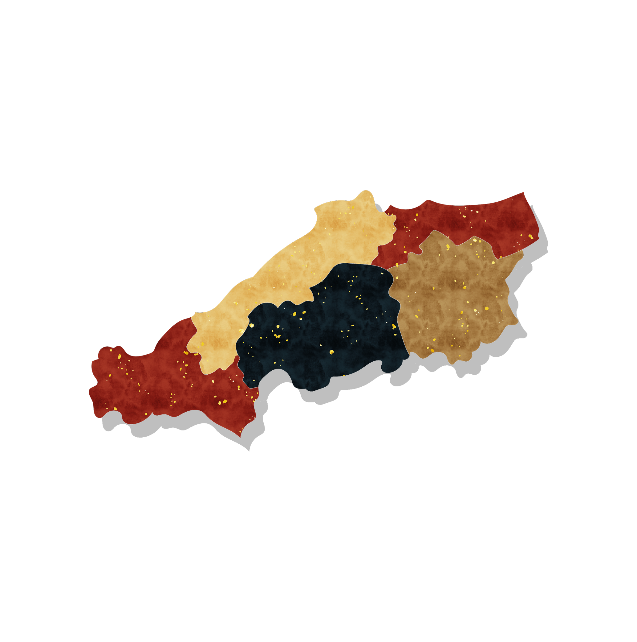 中国地方の地図