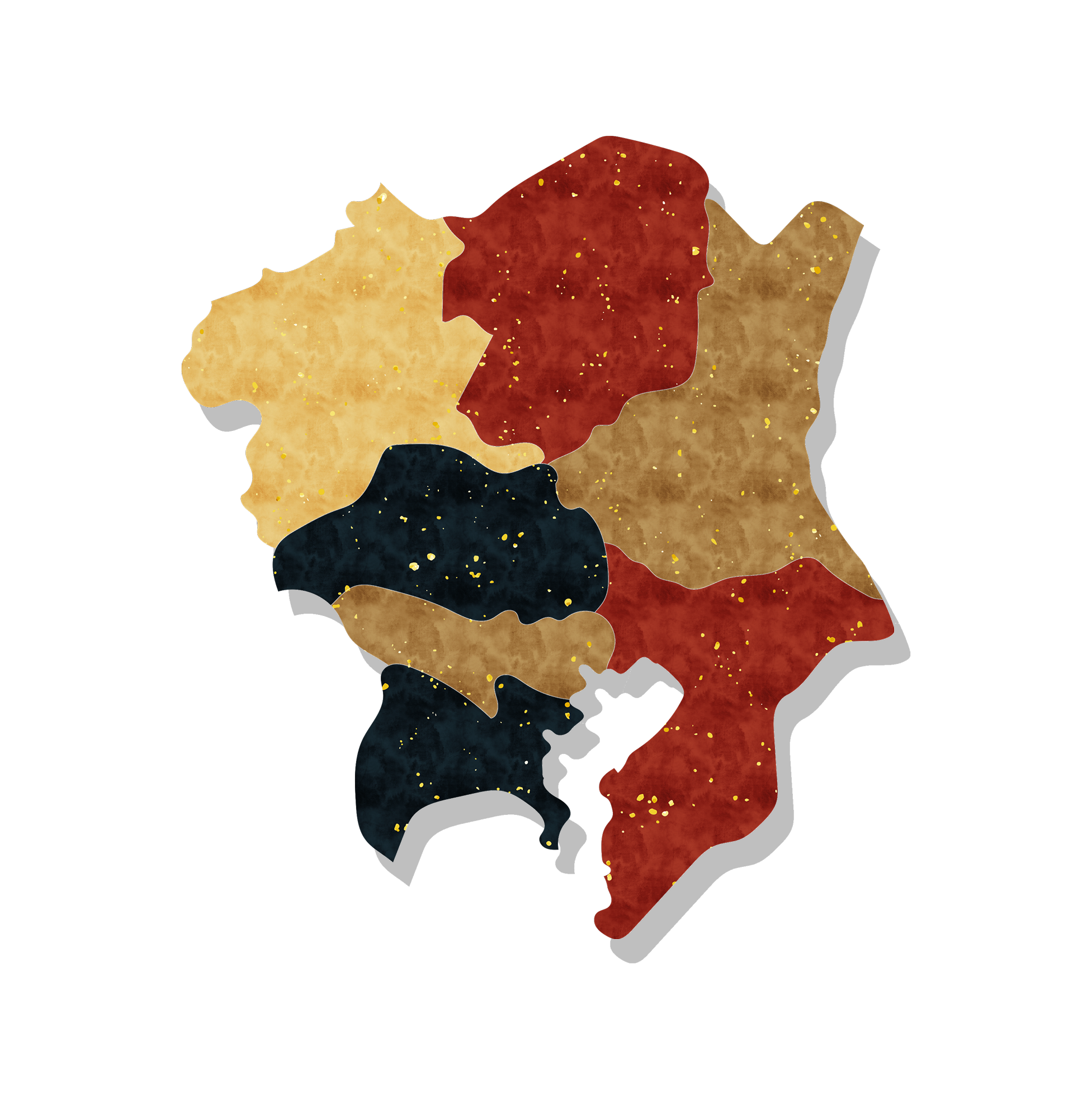 関東地方の地図
